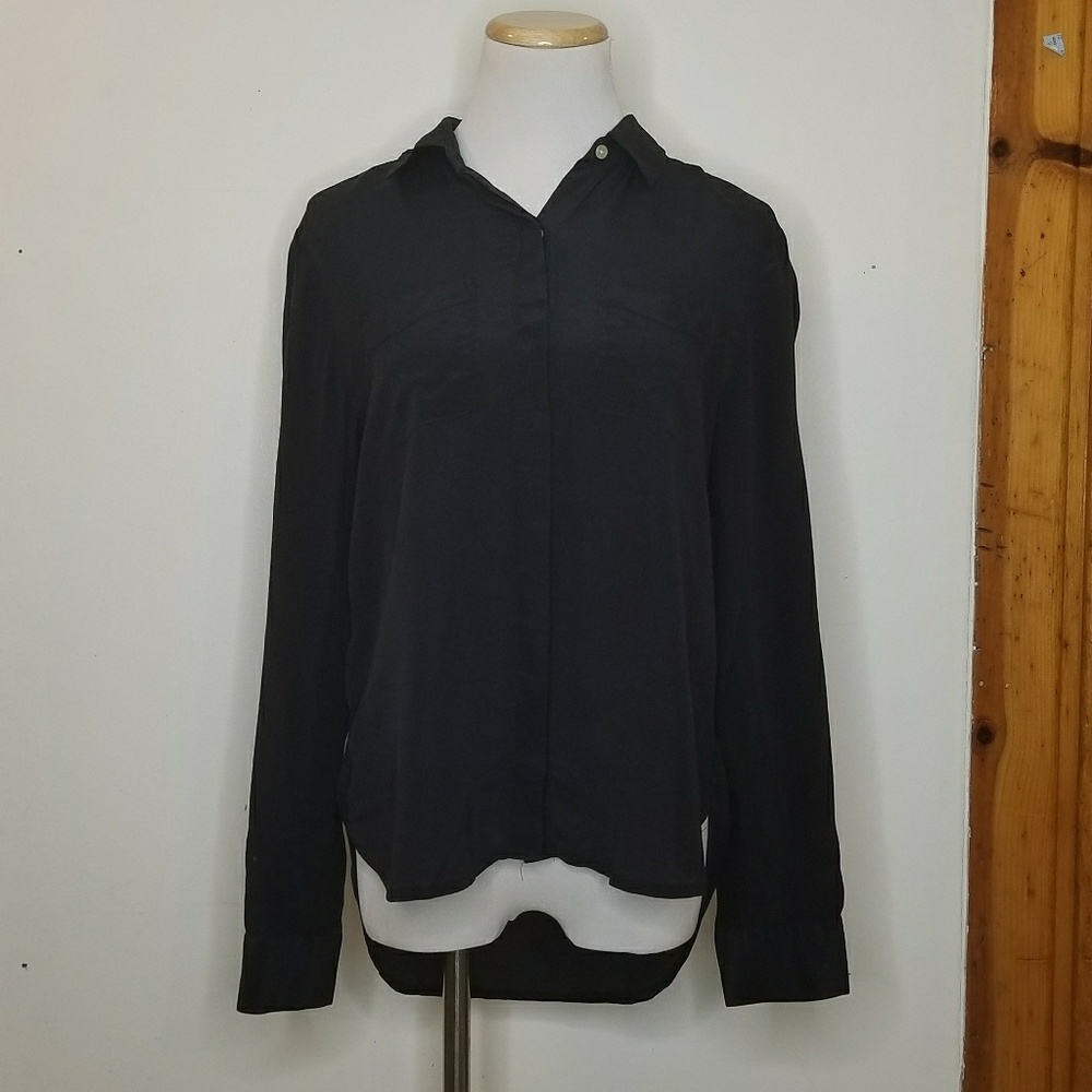 Ann Taylor Silk Button Down Top